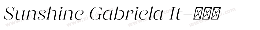 Sunshine Gabriela It字体转换